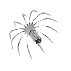 OVERTOYOU 21mm hooks capture larger squid and cuttlefish with sturdy stainless steel.
