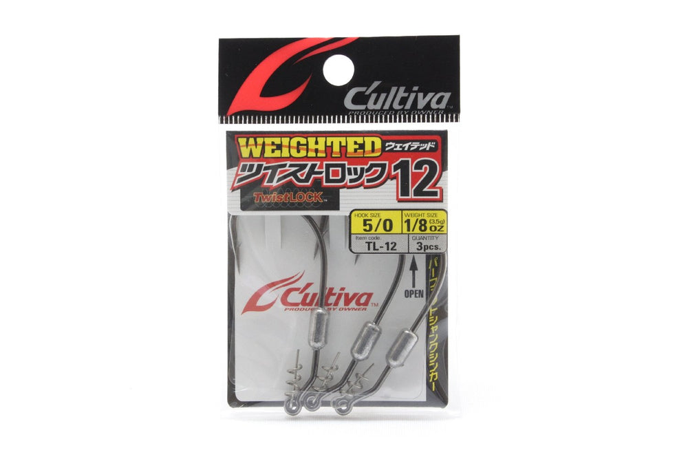 Owner 11692 TL-12 Weighted Twist Lock Hook No. 5/0 1/8 oz