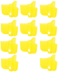 Owner 5112-140 yellow caps close-up highlighting hollow design for drying hook points