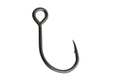 Owner 4301-091 single hook, pack-two black, corrosion-resistant and razor-sharp for fishing.