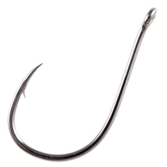 Owner Mosquito Octopus Hook with black chrome finish, ideal for light line bass and walleye setups