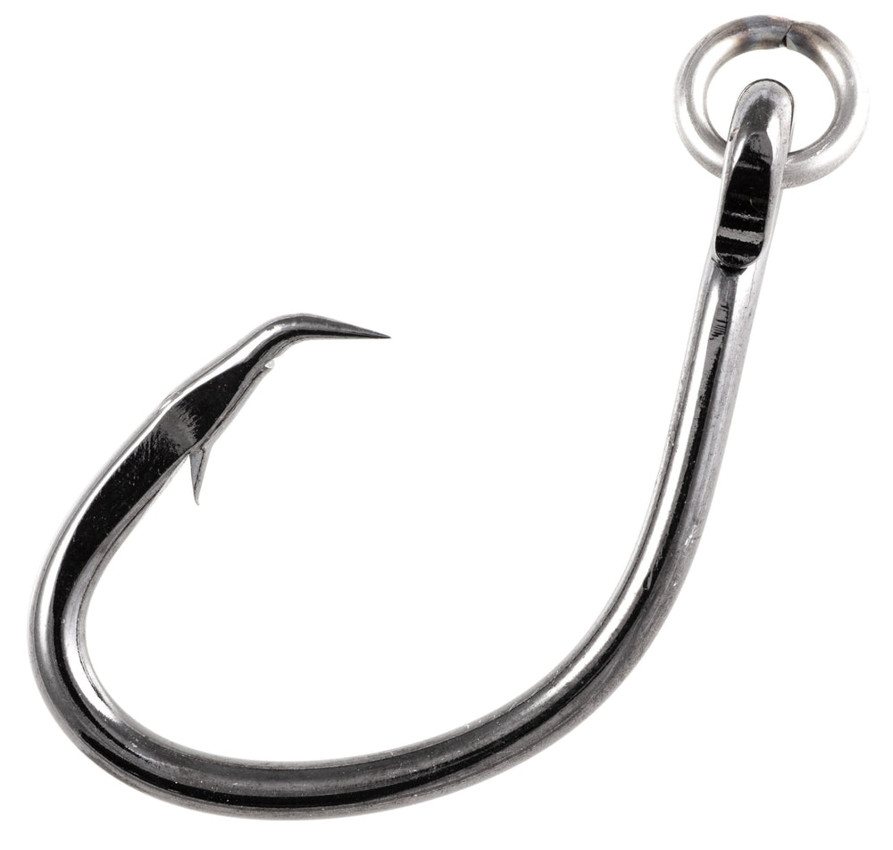 Owner American Super Mutu Circle Ringed Hook 7-pack with welded ring promotes natural bait swimming