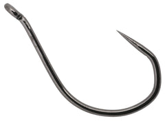 Owner Barbless No Escape Black Chrome Pro Pack hook with deep V bend for secure hooking
