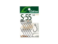 Owner S-55M single hook 8 11770 fishing hook with barb