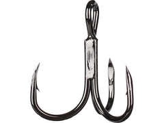 Owner Stinger Treble ST-41BC 2X hook in black chrome finish, ideal for heavy freshwater and saltwater lures