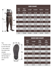 OXYVAN Chest Waders material closeup highlights abrasion-resistant 70D nylon and PVC blend.