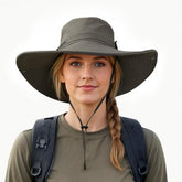 OZERO women's sun hat with wide 4.92 inch brim in green