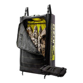 Ozonics DriWash bag open compartment shows easy unit insertion for targeted odor treatment.