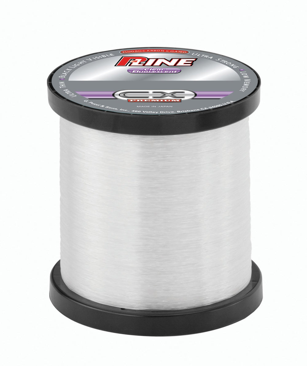 P-Line CX Premium fluorocarbon-coated spool delivers ultra-thin, low-memory line for smooth casts.