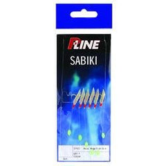 P-Line PMS-12 Mylar Sabiki rig with real fish skin and Mylar strands to attract fish