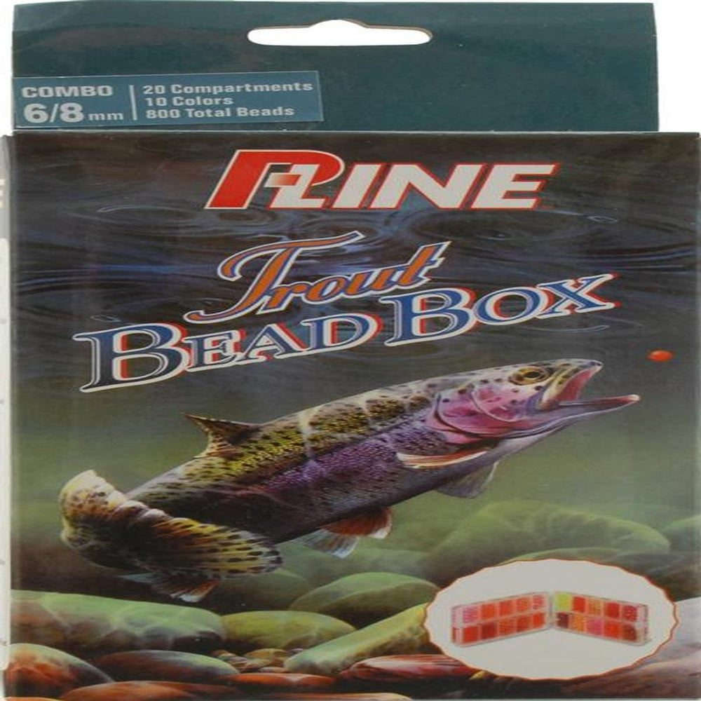 P-Line Trout Bead Bait assortment with 10 colors for trout feeding on protein-rich eggs
