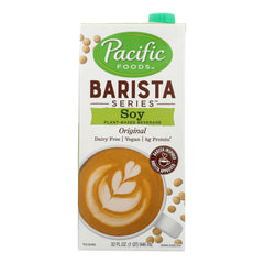 Pacific Foods Plain Soy Blenders texture close-up showing smooth, versatile mixes.