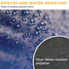 Pacific Pass durable fabric plus 1200 mm waterproofing helps keep gear dry.