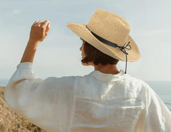 Shapable brim close-up with beaded detailing