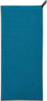 PackTowl Luxe folded towel shows compact, space-saving design ideal for travel on-the-go.
