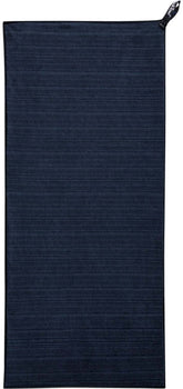 PackTowl Luxe towel folded in Midnight showing compact travel-ready design