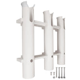 Pactrade Marine triple-tube rod holder mounted on boat wall for organized gear