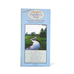 Paddlesports Press Adirondack Paddler's Map cover guides paddlers through lakes for trip planning.