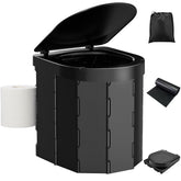 PAHTTO folding camping toilet seat demonstrates a comfortable elevated design for outdoors
