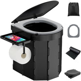 PAHTTO portable camping toilet seat offers a wide, comfortable design for outdoor use.