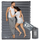 Pallfi double sleeping pad laid flat for two-person comfort outdoors