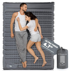 Pallfi double sleeping pad laid flat for two-person comfort outdoors