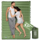 Pallfi double sleeping pad full size 79x55 inches ideal for two campers