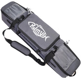 Palmyth ice fishing rod case front view showing organized outer profile