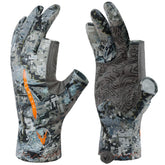 Palmyth men's hunting gloves Gravel Shade closeup highlights durable fabric for cold-weather hunting.