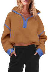 Panadila sherpa jacket on model demonstrates versatile winter layering