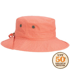 Panama Jack adjustable chin cord for secure, comfortable fit.