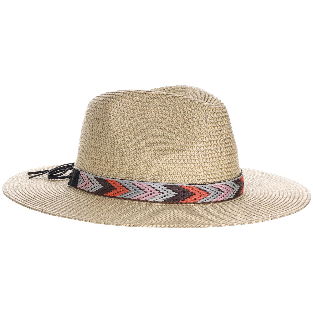 Panama Jack safari hat with Aztec band for stylish sun protection
