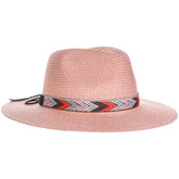 Panama Jack women's safari hat with handwoven paper braid straw for sun protection.