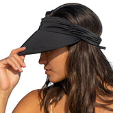 Panama Jack women's sun visor hat lightweight and packable for travel.