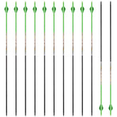 PANDARUS green SP250 30-inch carbon arrows show high-strength shafts for hunting and practice
