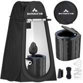 Pankay portable toilet kit folded for compact carry and storage.