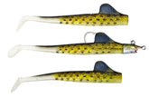 Panther Martin BigFin paddle tail swimbait rigged for deep-water jigging and trolling.