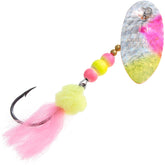 Panther Martin HolyRoe hammerned holographic blade lure attracting larger pike and steelhead in streams.