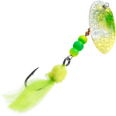 Panther Martin HolyRoe lure back blade detail boosts flash for Salmon and Steelhead.