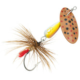 Panther Martin PMBRKSH-4D dressed teardrop spinner for brook trout with gold blade attracts trout.