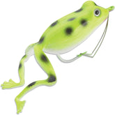 Panther Martin Superior Frog lure belly-landing in chartreuse to attract bass and pike