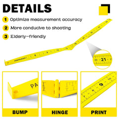 Lightweight and portable PAPAZOO fishing ruler