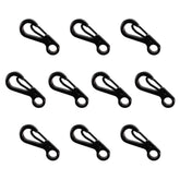 Paracord Planet mini SF keychain carabiner black close-up shows sturdy finish