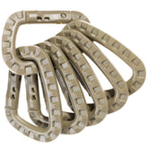 Paracord Planet tactical carabiner keychain close-up of durable plastic clip