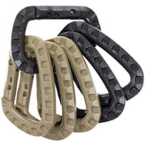 Paracord Planet tactical carabiner keychain six-pack with rugged clip for everyday carry
