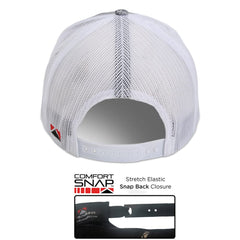 Paramount Outdoors American Fit cap sizing covers MD to 2X for versatile wear.