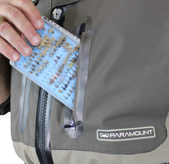 Big Eddy chest fly box pockets and storage for fishing tools