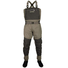 Paramount Outdoors Deep Eddy breathable wader front view for dry, flexible movement on fast-water hikes.