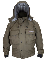 Paramount Outdoors Deep Eddy jacket front view showing waterproof, breathable fabric for all-day fishing