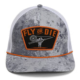 Paramount Outdoors Fly or Die cap with front patch for fly fishing style on and off water.